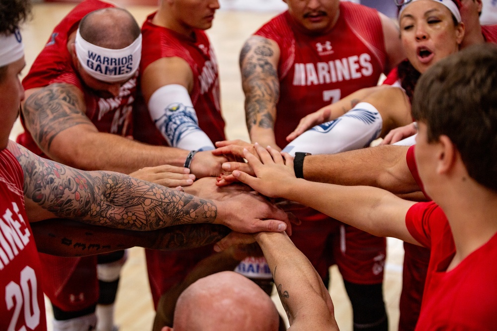 Team Marine Corps Serves a Strong Performance in Sitting Volleyball at 2026 Warrior Games