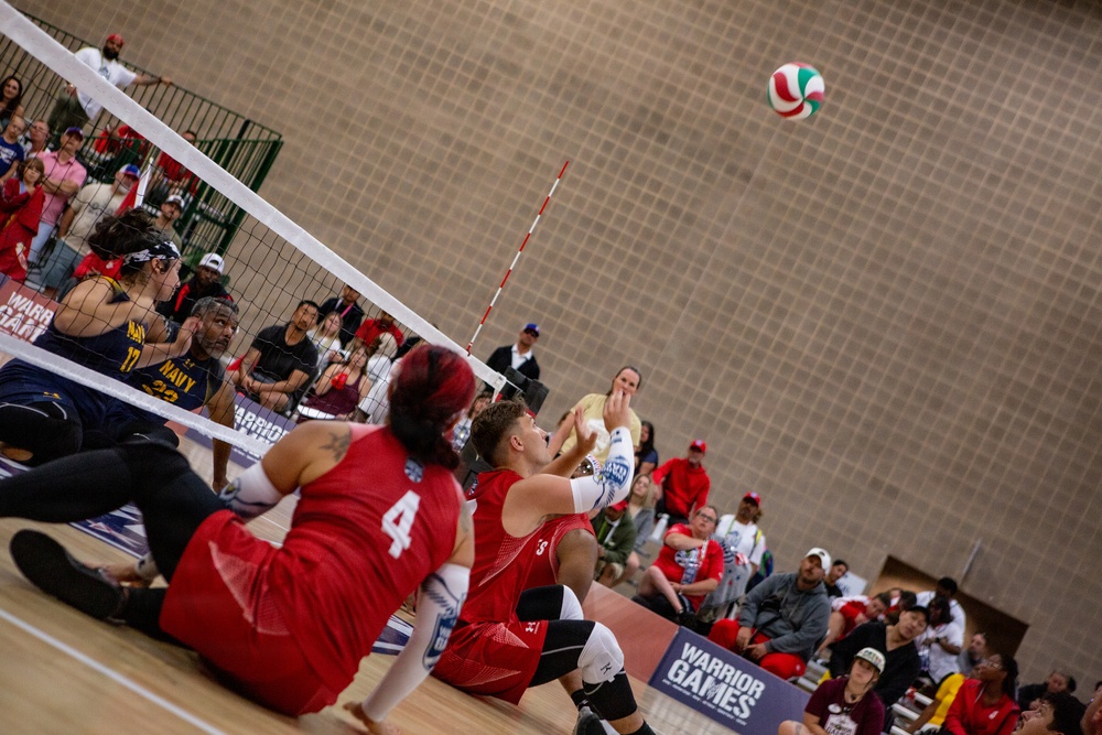 Team Marine Corps Serves a Strong Performance in Sitting Volleyball at 2026 Warrior Games