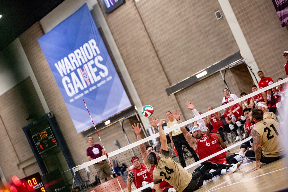 Team Marine Corps Serves a Strong Performance in Sitting Volleyball at 2026 Warrior Games