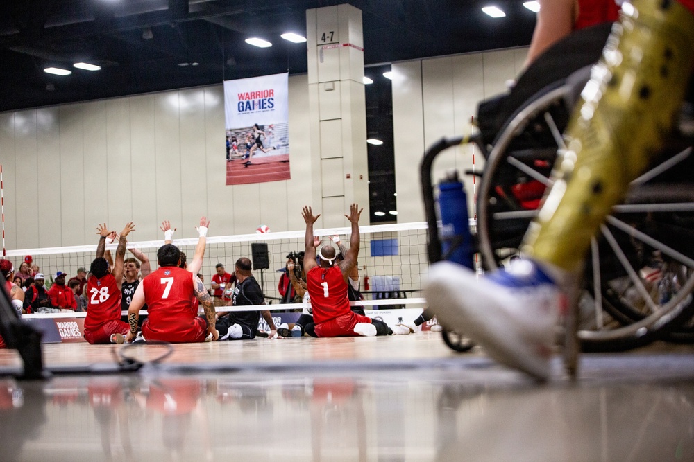 Team Marine Corps Serves a Strong Performance in Sitting Volleyball at 2026 Warrior Games