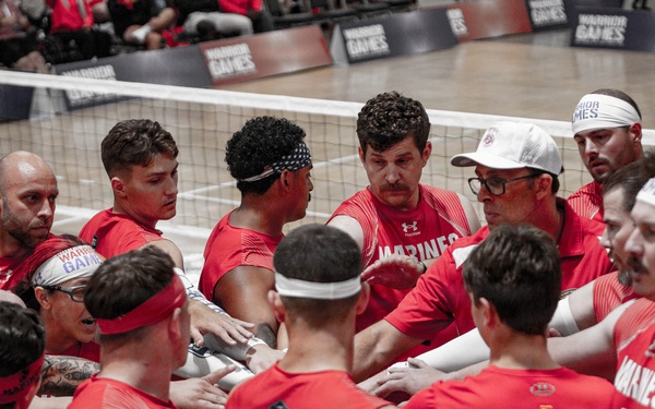 Team Marine Corps Serves a Strong Performance in Sitting Volleyball  at 2026 Warrior Games