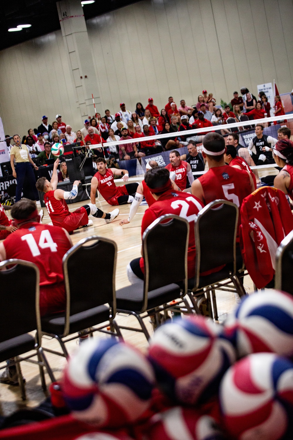 Team Marine Corps Serves a Strong Performance in Sitting Volleyball at 2026 Warrior Games