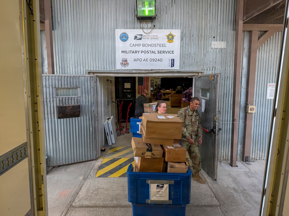 Postal Soldiers keep mail moving at Camp Bondsteel