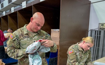 Postal Soldiers keep mail moving at Camp Bondsteel