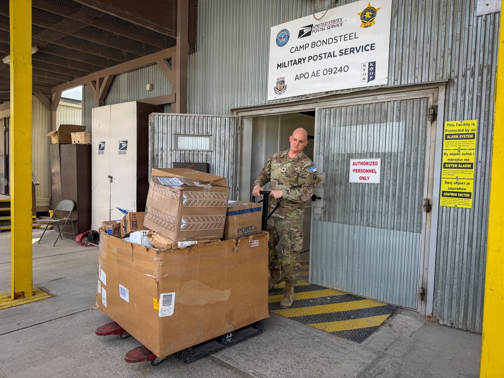 Postal Soldiers keep mail moving at Camp Bondsteel