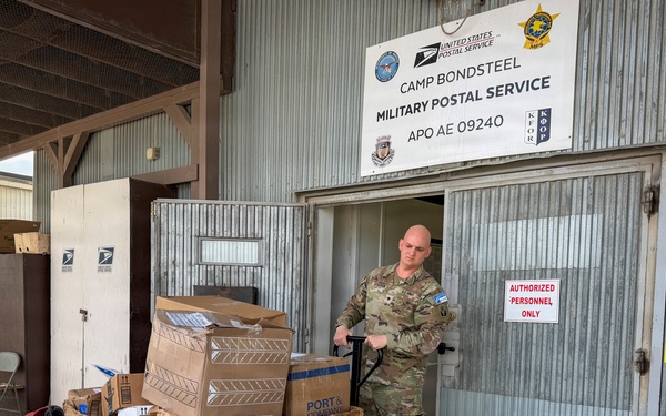 Postal Soldiers keep mail moving at Camp Bondsteel