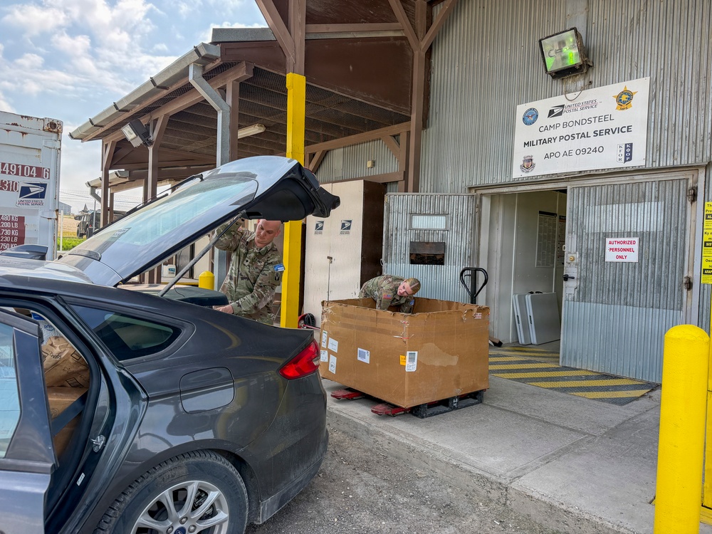 Postal Soldiers keep mail moving at Camp Bondsteel