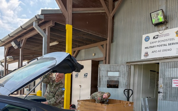 Postal Soldiers keep mail moving at Camp Bondsteel