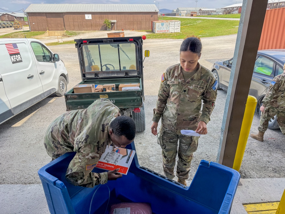 Postal Soldiers keep mail moving at Camp Bondsteel