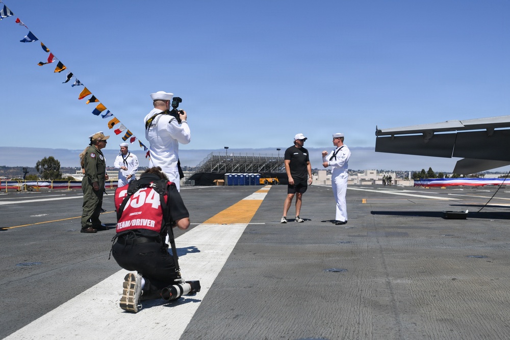 USS Carl Vinson (CVN 70) hosts NASCAR driver Ty Dillon