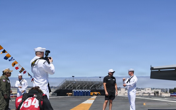 USS Carl Vinson (CVN 70) hosts NASCAR driver Ty Dillon