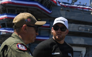 USS Carl Vinson (CVN 70) hosts NASCAR driver Ty Dillon