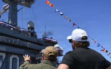 USS Carl Vinson (CVN 70) hosts NASCAR driver Ty Dillon