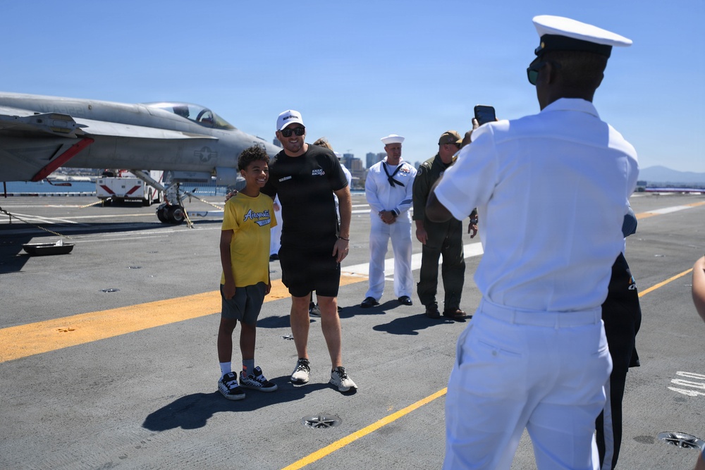 USS Carl Vinson (CVN 70) hosts NASCAR driver Ty Dillon