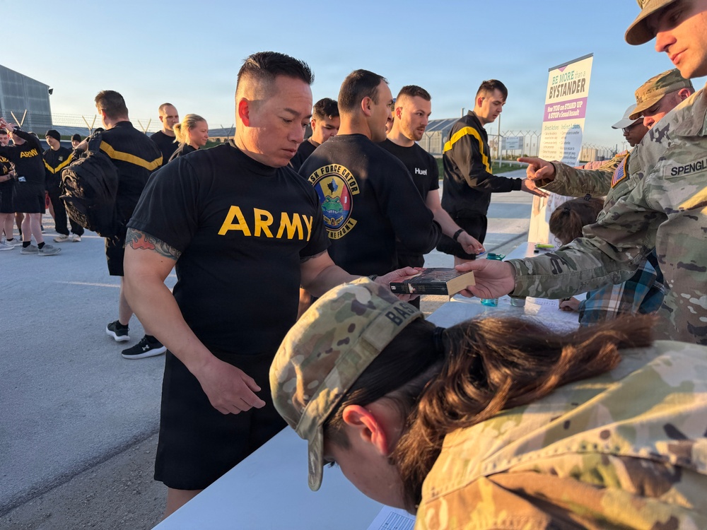 KFOR personnel participate in Respect Run for Sexual Assault Awareness Month