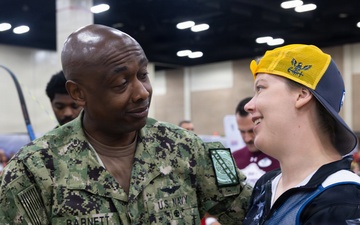 Rear Adm. Stephen D. Barnett Attends Archery Competition at the 2026 Warrior Games