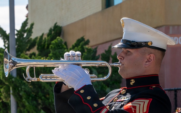 U.S. Marines Conduct Wreath-Laying Ceremony in Virginia Beach
