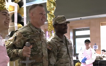 55th Quartermaster Field Feeding Company Marks Army Birthday with Cake Cutting