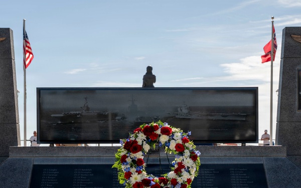 U.S. Marines Conduct Wreath-Laying Ceremony in Virginia Beach