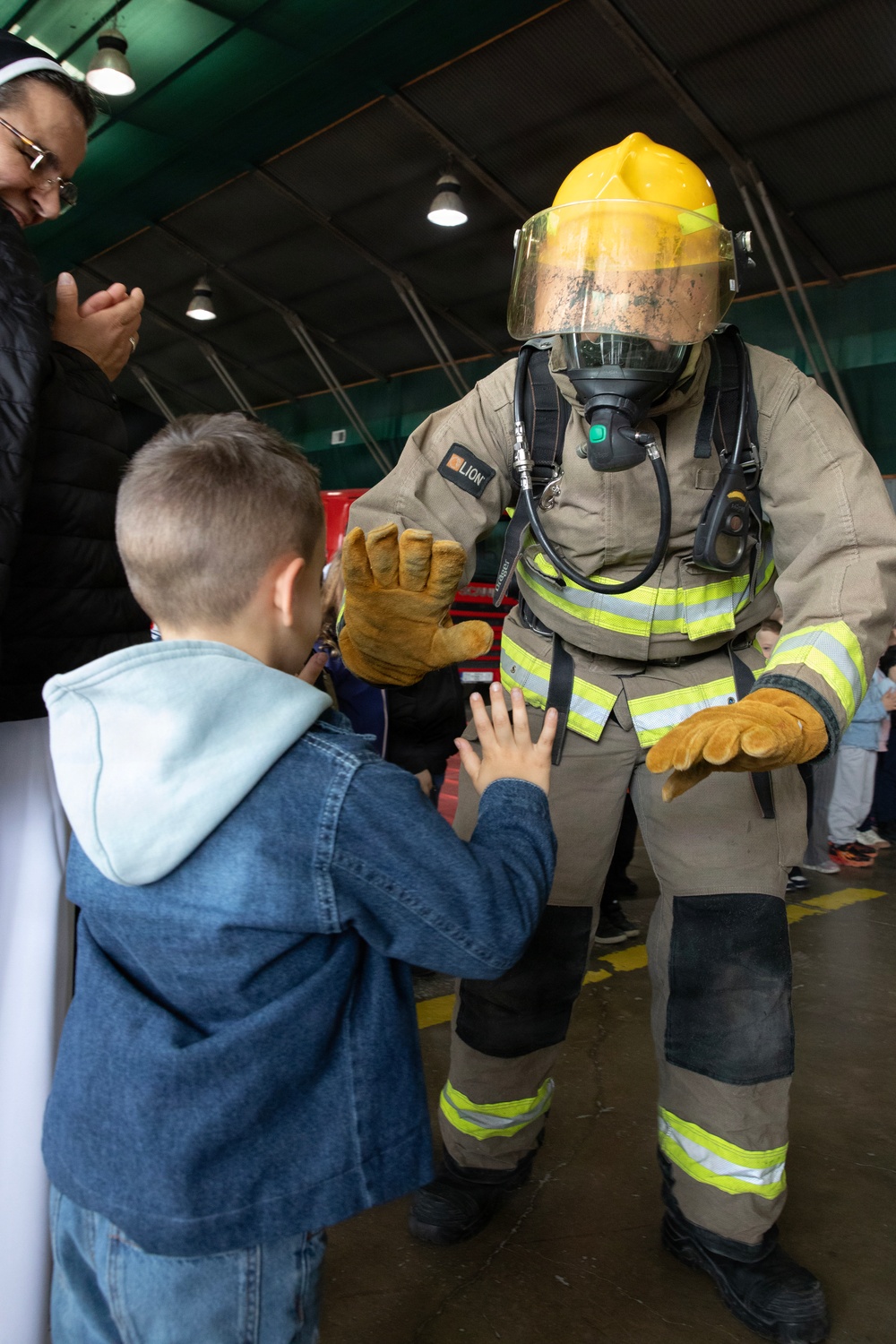 KFOR hosts Public Safety Day for Mother Cabrini Kindergarten students at Camp Bondsteel