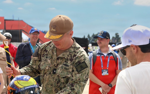 NASCAR driver Kyle Larson hosts tour for CSG 15 Sailors