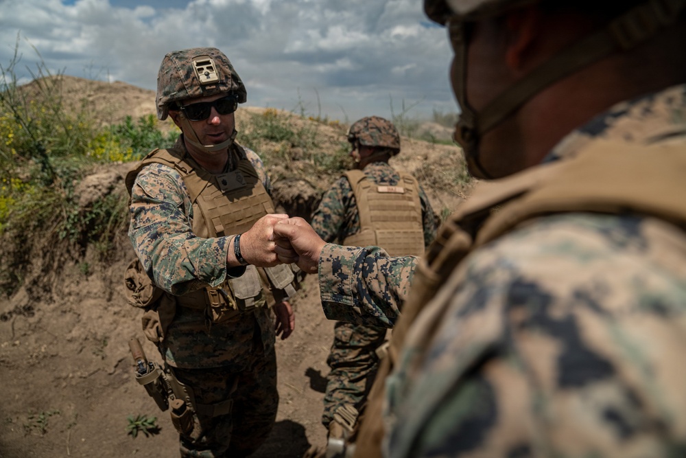 U.S. Marines conduct grenade range during Exercise Sea Breeze 26 in Romania
