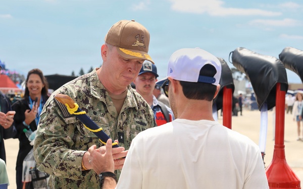 NASCAR driver Kyle Larson hosts tour for CSG 15 Sailors