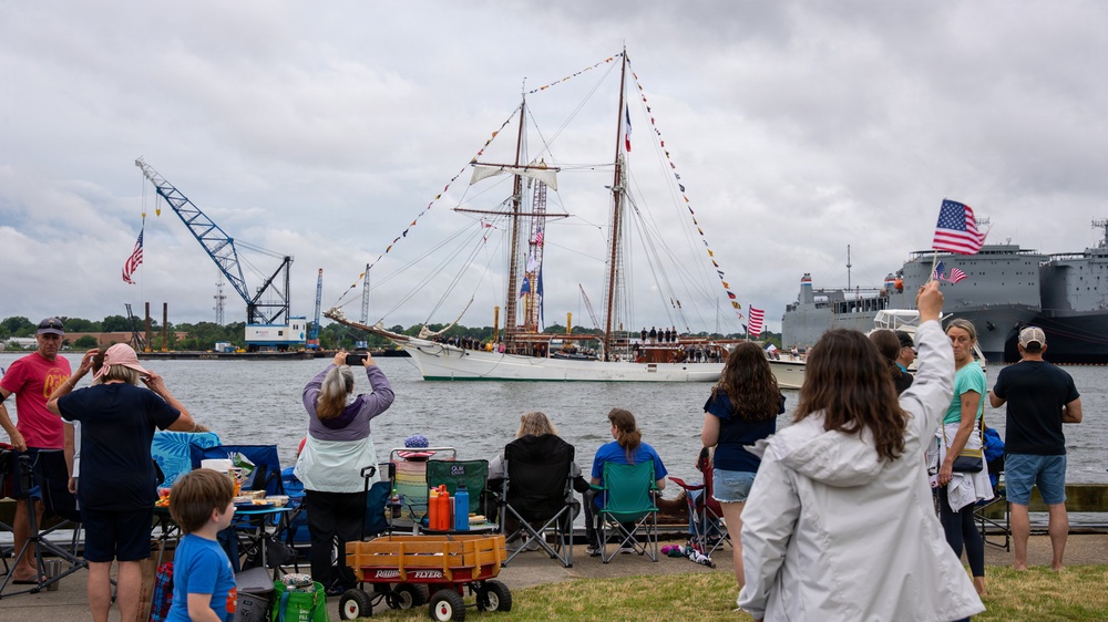 Parade of Sail in Norfolk