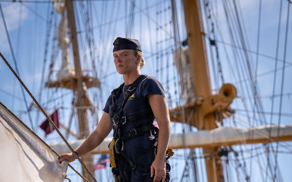 Visitors Attend the Norfolk Harborfest During Sail 250