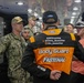 USS Kansas City Sailors meet NASCAR driver Chris Buescher