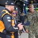 USS Kansas City Command Master Chief meets NASCAR driver Chris Buescher