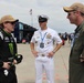 Naval Base Coronado Leaders meet NASCAR racer Riley Herbst's team