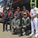 Naval Base Coronado Leaders meet NASCAR racer Riley Herbst's team