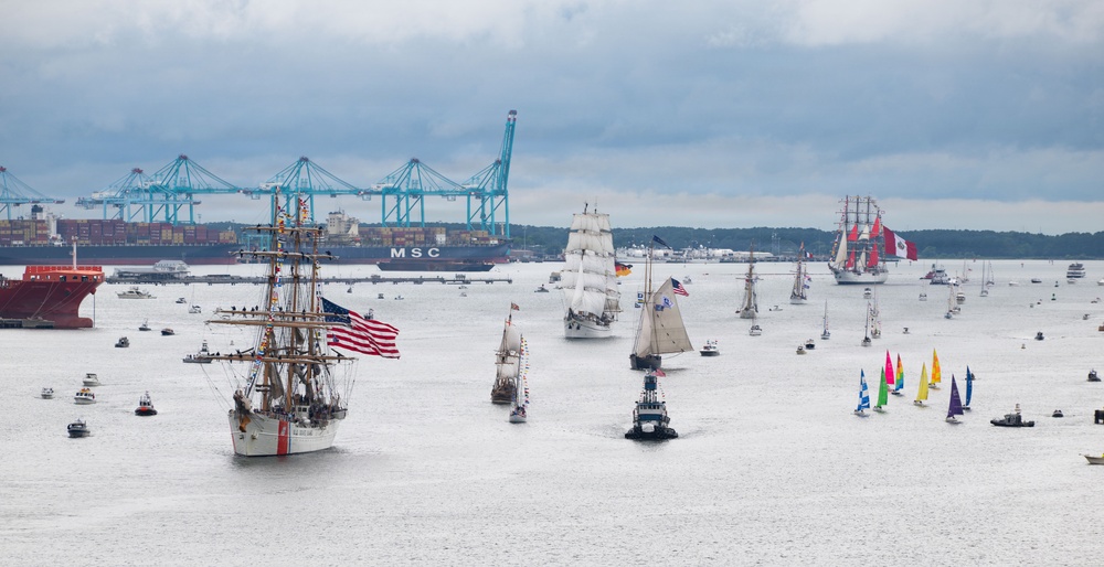 CGC Eagle arrives in Norfolk for SAIL250