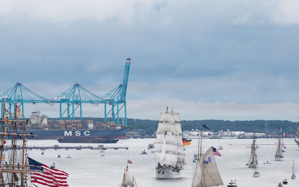 CGC Eagle arrives in Norfolk for SAIL250