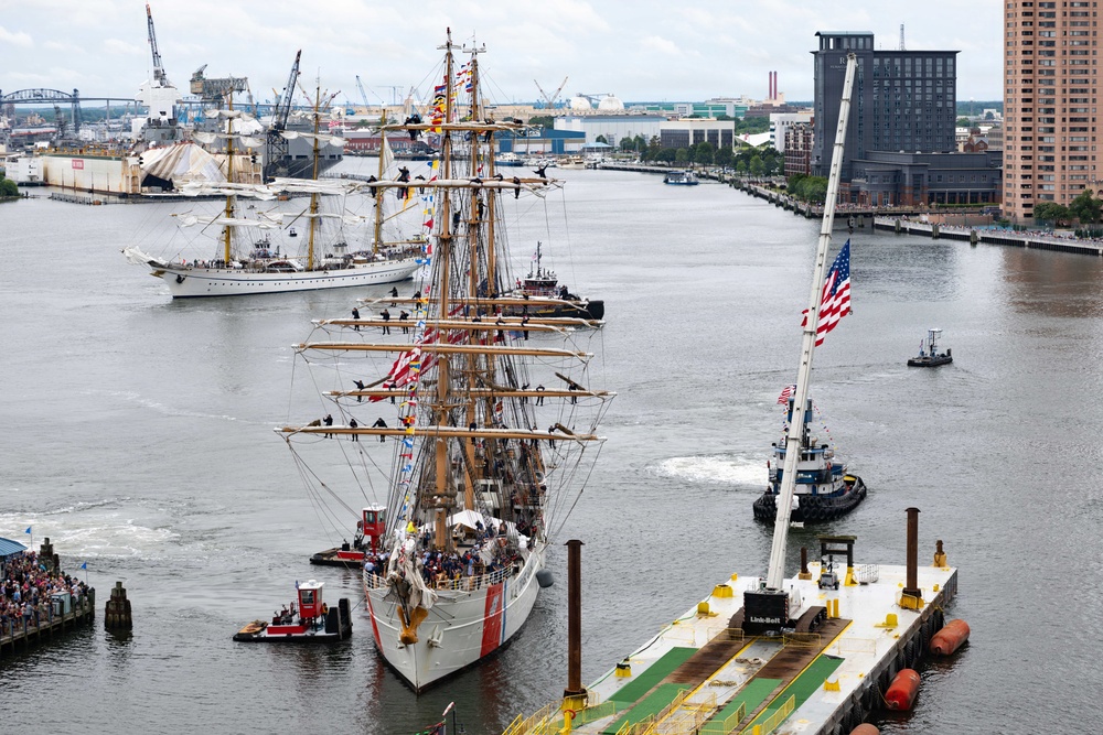 CGC Eagle arrives in Norfolk for SAIL250