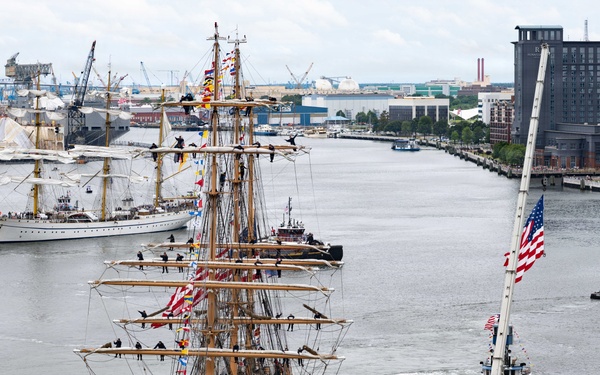 CGC Eagle arrives in Norfolk for SAIL250