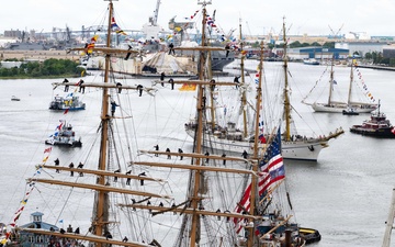 CGC Eagle arrives in Norfolk for SAIL250