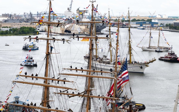 CGC Eagle arrives in Norfolk for SAIL250