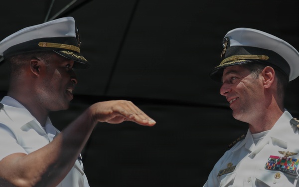 Lt. Cmdr. Jesse Iwuji, NASCAR driver #91 promoted to commander