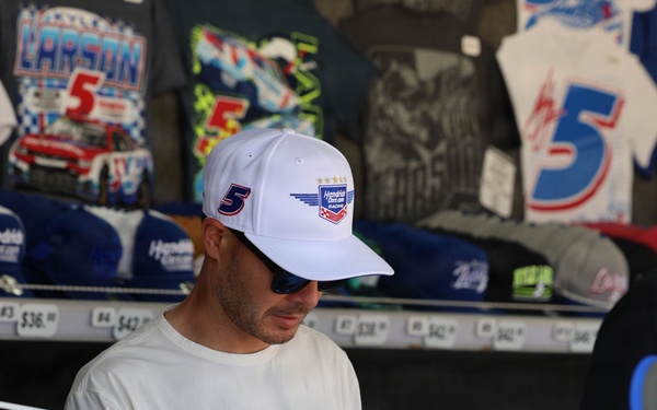 NASCAR Driver Kyle Larson Interacts with Fans