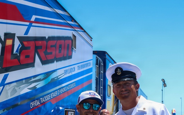 NASCAR Driver Kyle Larson Interacts with Fans