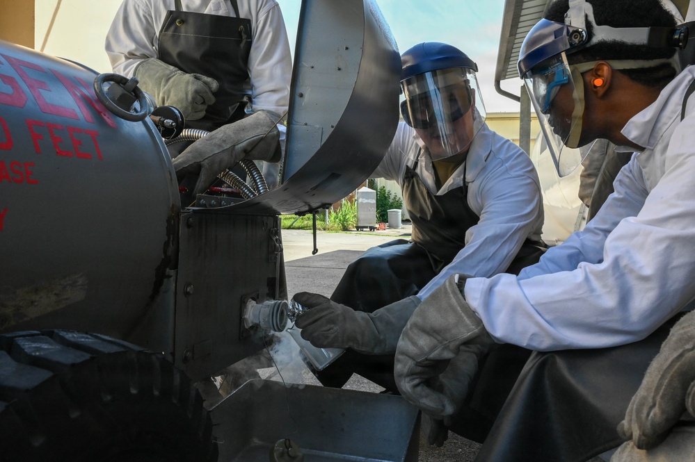 161st Air Refueling Wing Fuel Specialists Train at Aviano Air Base