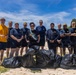 George Washington Participates in a Beach Cleanup at Tagachang Beach