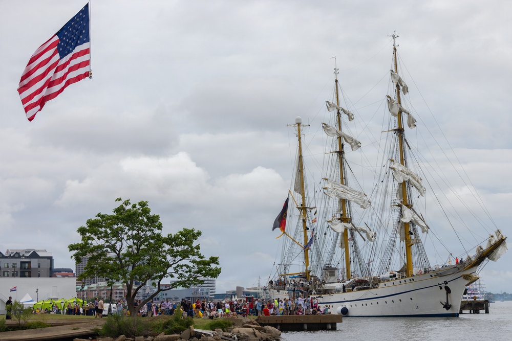 Sail 250 Virginia Parade of Sail arrives in Norfolk