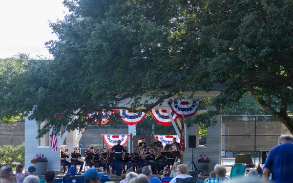 2nd Marine Aircraft Wing Band performs during Fleet Week Norfolk