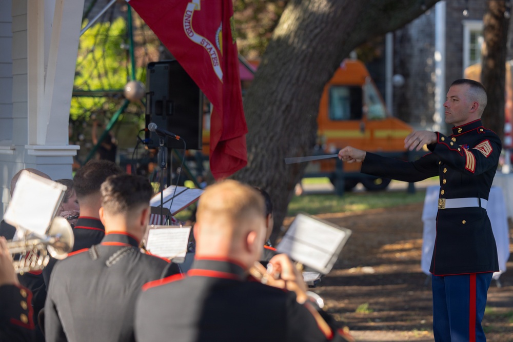 2nd Marine Aircraft Wing Band performs during Fleet Week Norfolk