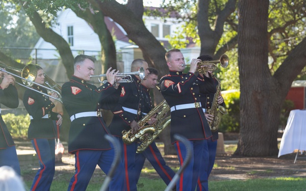 2nd Marine Aircraft Wing Band performs during Fleet Week Norfolk
