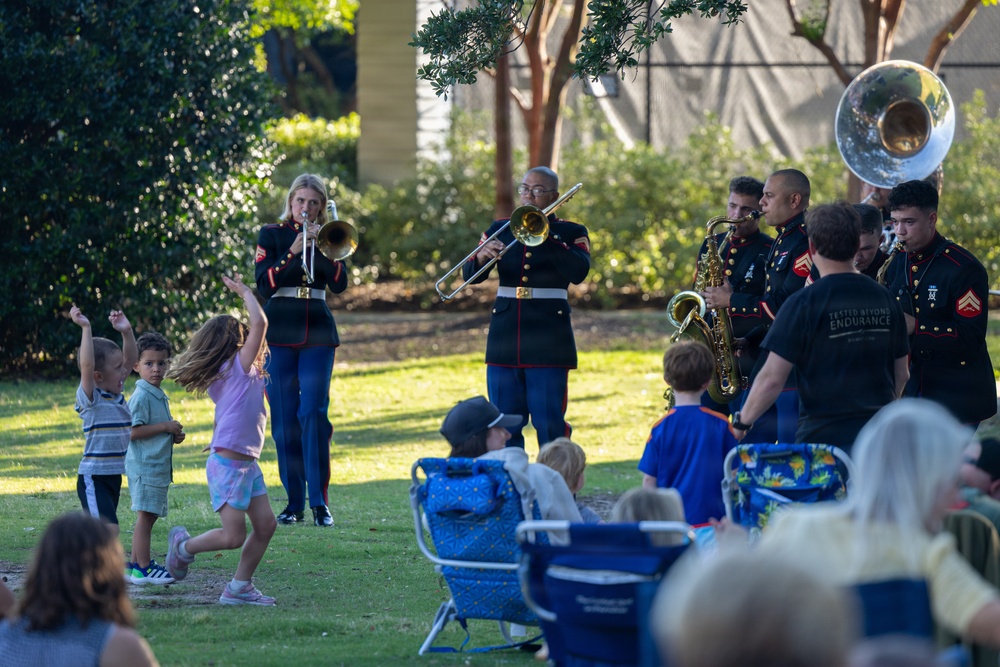 2nd Marine Aircraft Wing Band performs during Fleet Week Norfolk