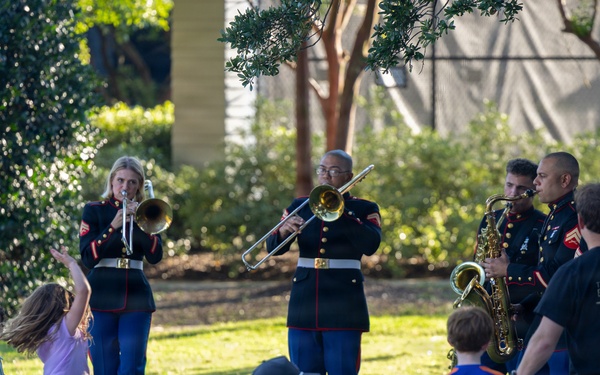 2nd Marine Aircraft Wing Band performs during Fleet Week Norfolk